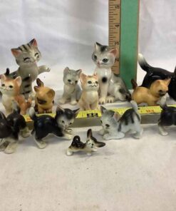 Miniature Porcelain Cats (Japan)