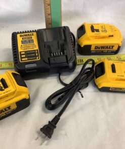 DeWalt Battery Charger with 3 20v Batteries