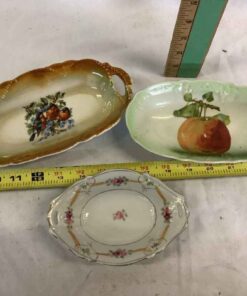 2 Pickle dishes & a Nippon Hand Painted mint dish sell together