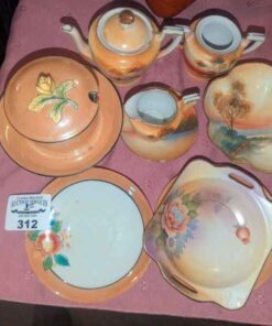 Noritake Sugar bowl, Tea pot, Cream and sugar, serving dishes, etc