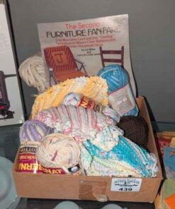 Yarn skeins, pot warmers, macrame cord & macrame furniture guide