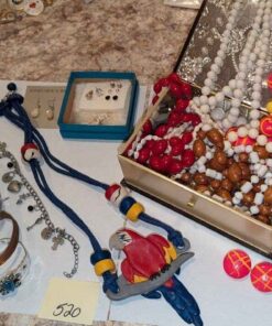 Costume Jewelry and box