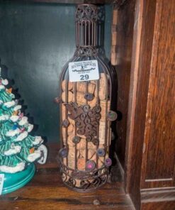 Decorative Wire wine bottle with corks