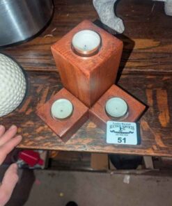 Wooden Tea candle holders