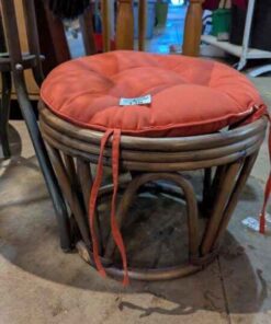 Bamboo stool with cushion
