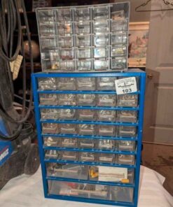 Hardware organizers and contents