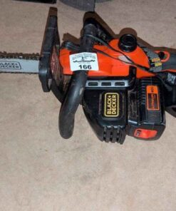 Black and Decker Cordless chain saw, battery & Charger cord
