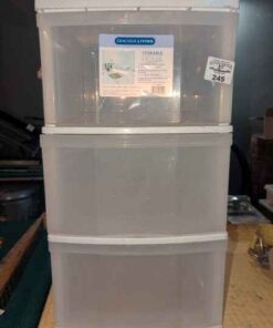 Plastic storage drawers