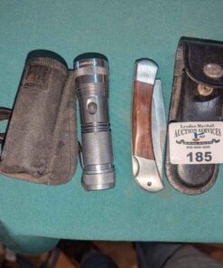 Pocket knife and flashlight