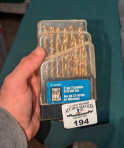 Titanium & assorted Drill bit sets