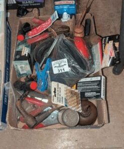 Valve cores, ear protection, oil cans, Rubber patch, tire iron, etc