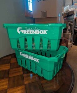 Plastic Green box open totes