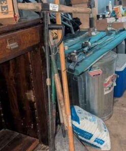 Post hole digger, Lawn rake, shovel, etc