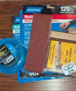 Sand paper, universal trim line