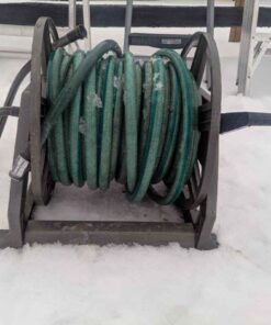 Garden hose on reel