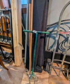 Garden weeder, hoe and rake