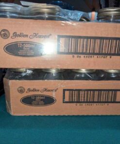 Golden Harvest Mason jars