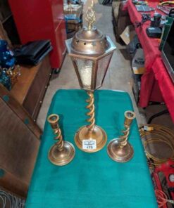 Candle stick holders and lantern
