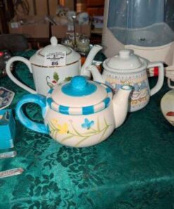 Trio of teapots