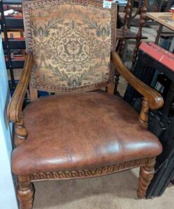 Mixed material wooden Armchair