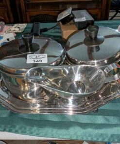 Cook pots, carving tray & gravy servers