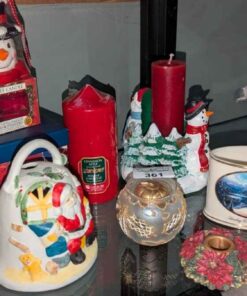 Assorted Christmas candles