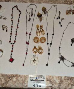Costume necklaces, earrings