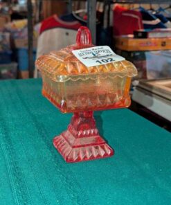 Jeannette Glass Wedding box Candy Dish