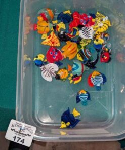 Glass fish and sea horses