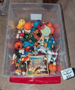 Looney Tunes figures in plastic Tote