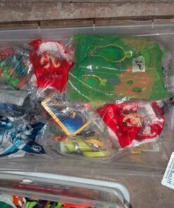 Looney Tunes and assorted bagged McDonald's toys