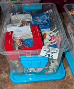 Frozen Collectibles in plastic tote