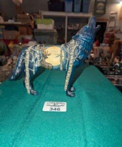 "Call of the Wolf" Birch and buck wolf statue