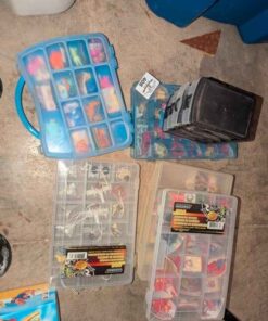 Plastic organizers and Kinders contents