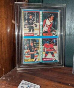 Framed Gretzky; Kerr; Hull & Nasland Hockey Cards