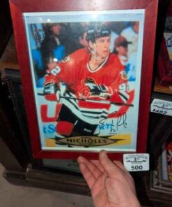 Signed Bernie Nicholls Hockey Card