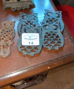 Cast iron owls