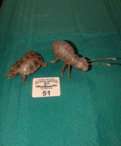 Cast Bug and Turtle Figures