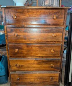 5 drawer wooden dresser