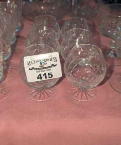 Crystal Brandy cognac glasses -6pc
