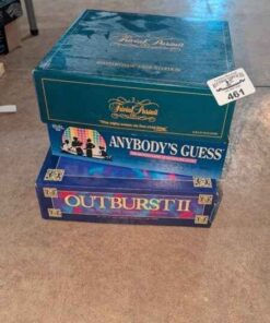 Trivia Pursuit, Anybody's guess & Outburst II board games