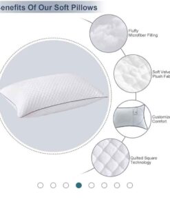 Machine washable luxury velvet top pillow