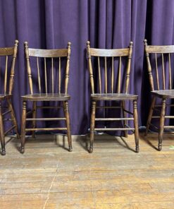 120 - 4 wooden chairs