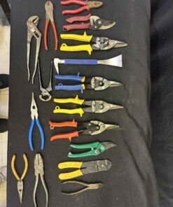 131 - Assortment of wrenches, snips, pliers, garden shears etc.