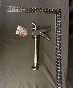 132 - 9" caulking gun. 24x16" steel l-shaped rafter/framing square