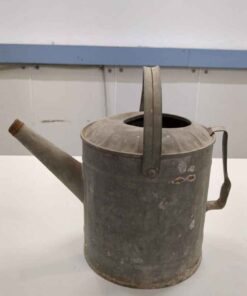 Galvanized water can