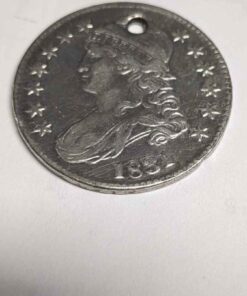 1835 U.S. silver half dollar.