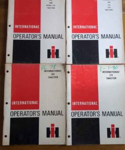 Compact tractors operator manuals.