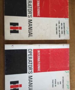 86 Series Operator's manuals.