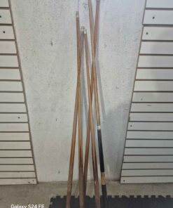 lot of pool sticks